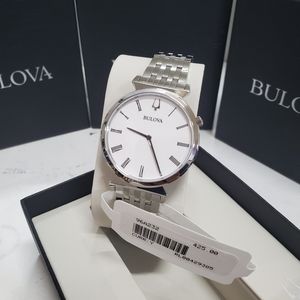 Bulova Classic Regatta 96A232 38mm Silver Stainless Steel Case and Strap Unisex
